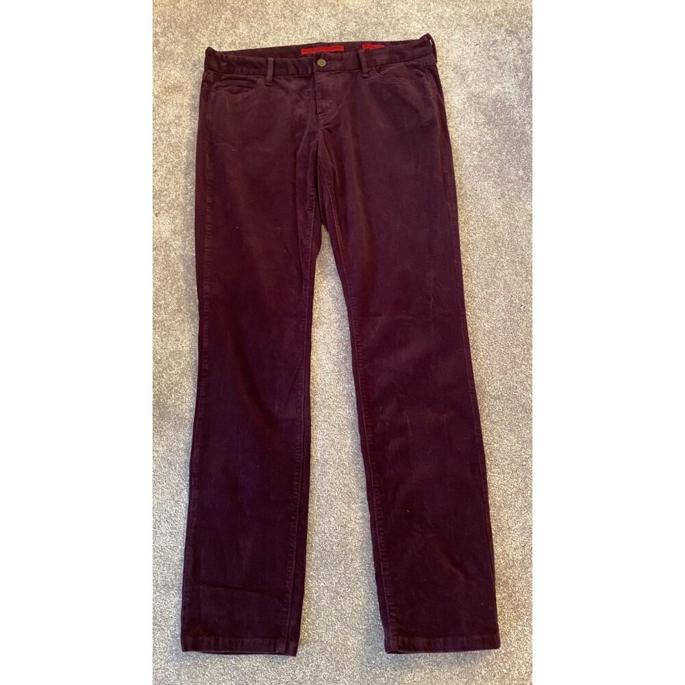 Banana Republic Burgundy Corduroy Pants Slim Fit Size 12